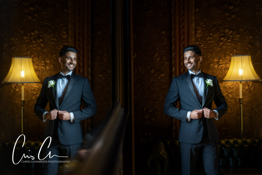 Yorkshire wedding photography at Hazlewood Castle near York