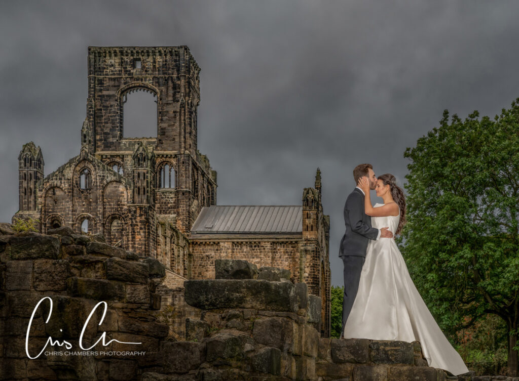 Kirkstall Abbey Leeds, award winning wedding photograph.