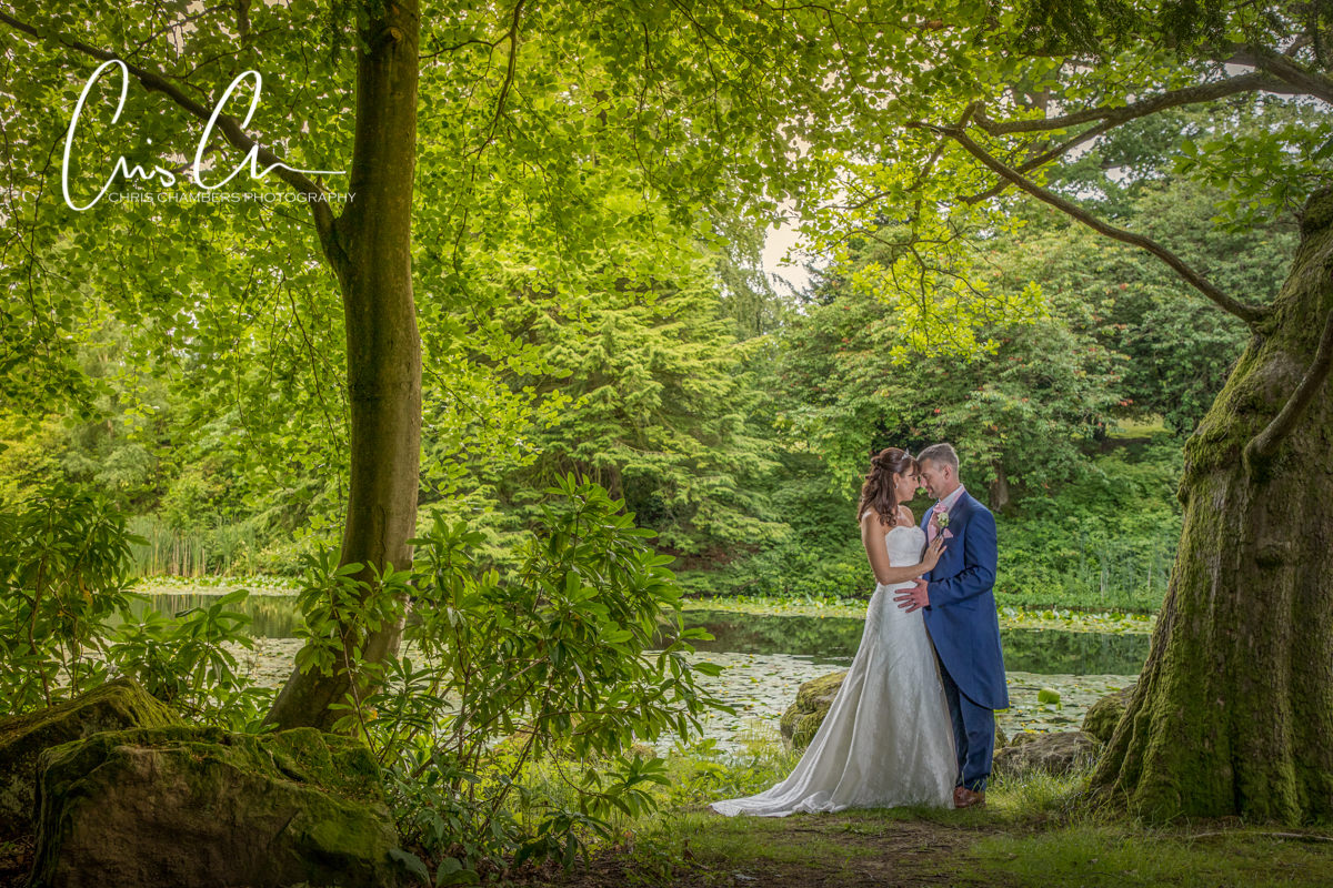 Bride and groom wedding photo, Swinton Park Wedding Photography