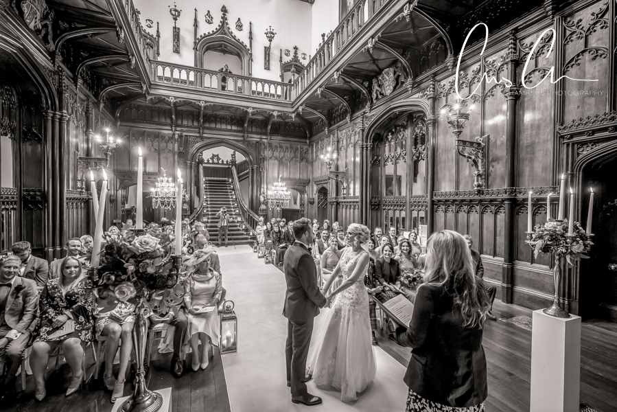 Allerton Castle wedding photograph Yorkshire wedding venue