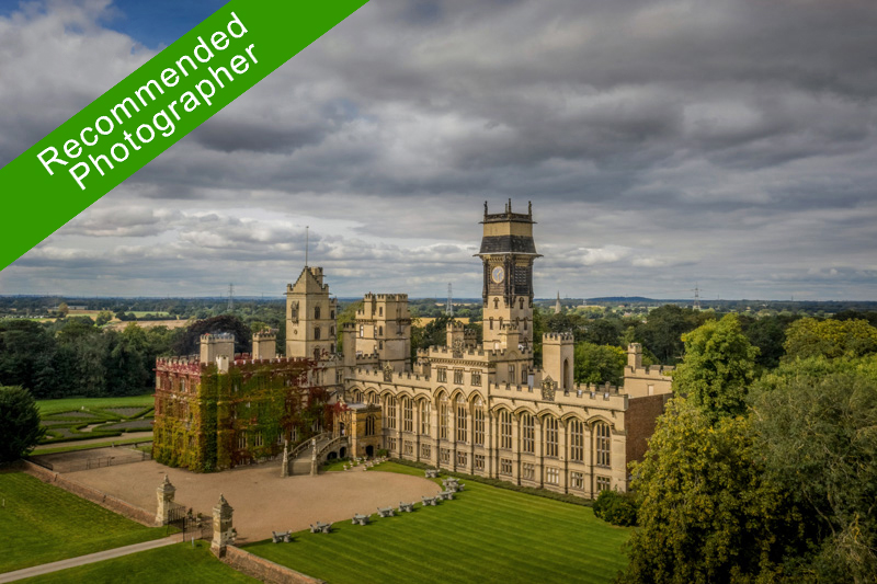 Carlton Towers. Yorkshire wedding venue. Aerial photo of Carlton Towers