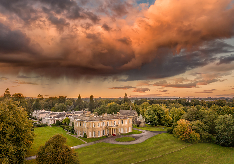 Rudding park at Sunset. Wedding venue near Harrogate in North Yorkshire