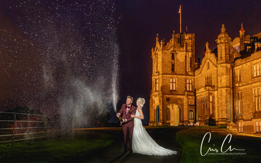 Allerton Castle wedding photographs. Yorkshire wedding photographer.