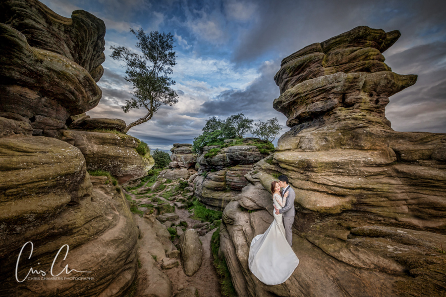 Pre-wedding shoot with a bride and groom. Chris Chambers Photography