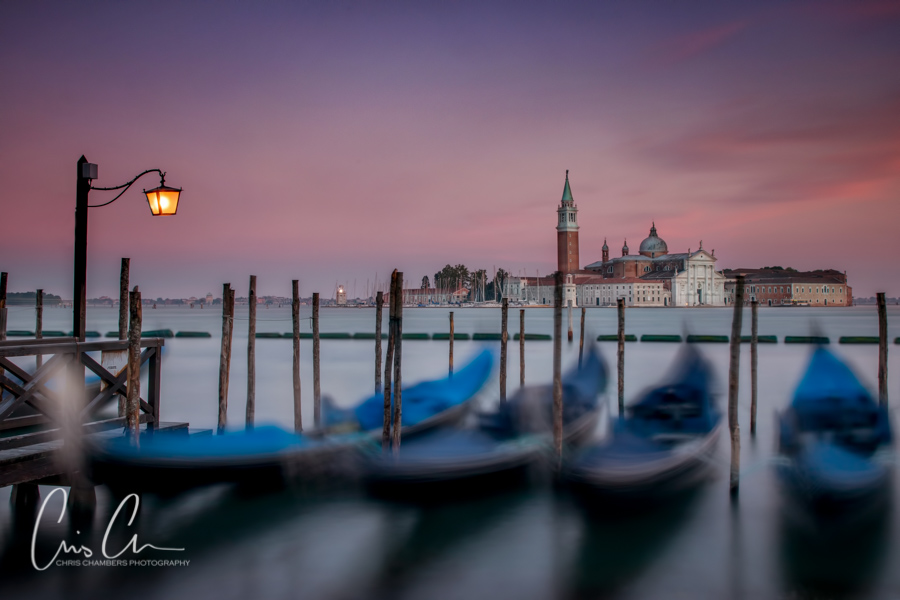 Venice Gondolas at St Marks Square. Landscape photography from Chris Chambers
