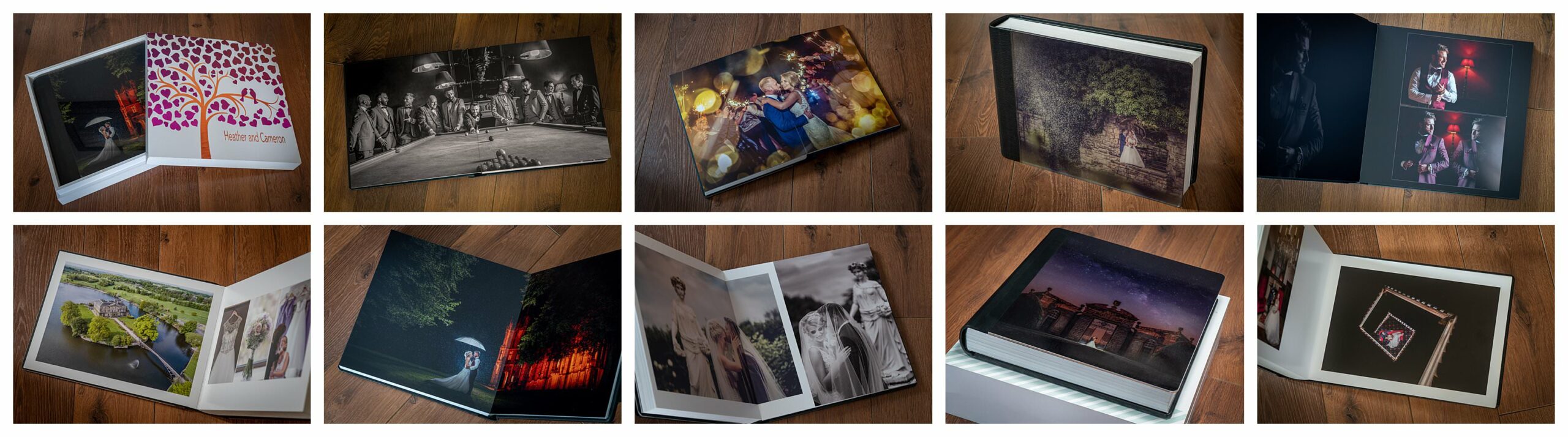 wedding photograph albums, handmade in iItaly