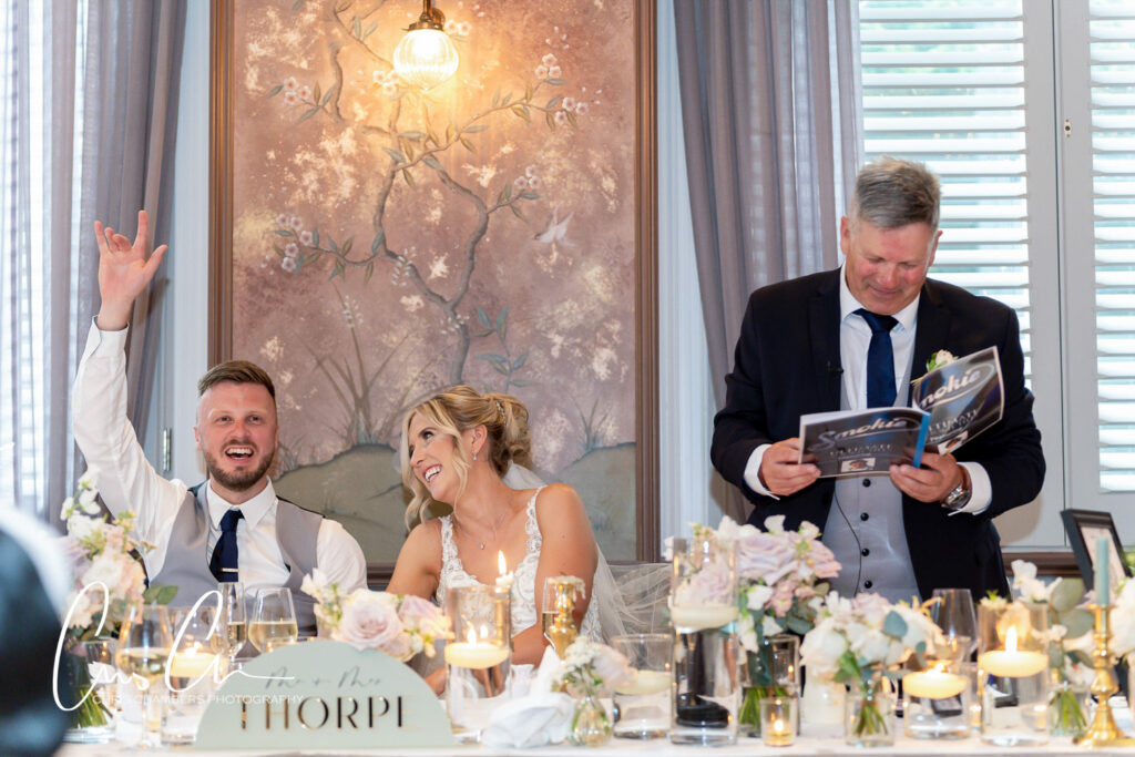 Father of the bride speech. Manor House Lindley Wedding Photography