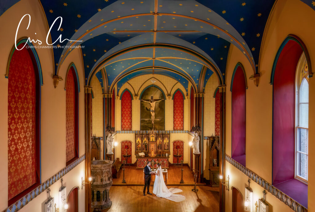 Allerton Castle North Yorkshire. The restored wedding chapel at Allerton Castle