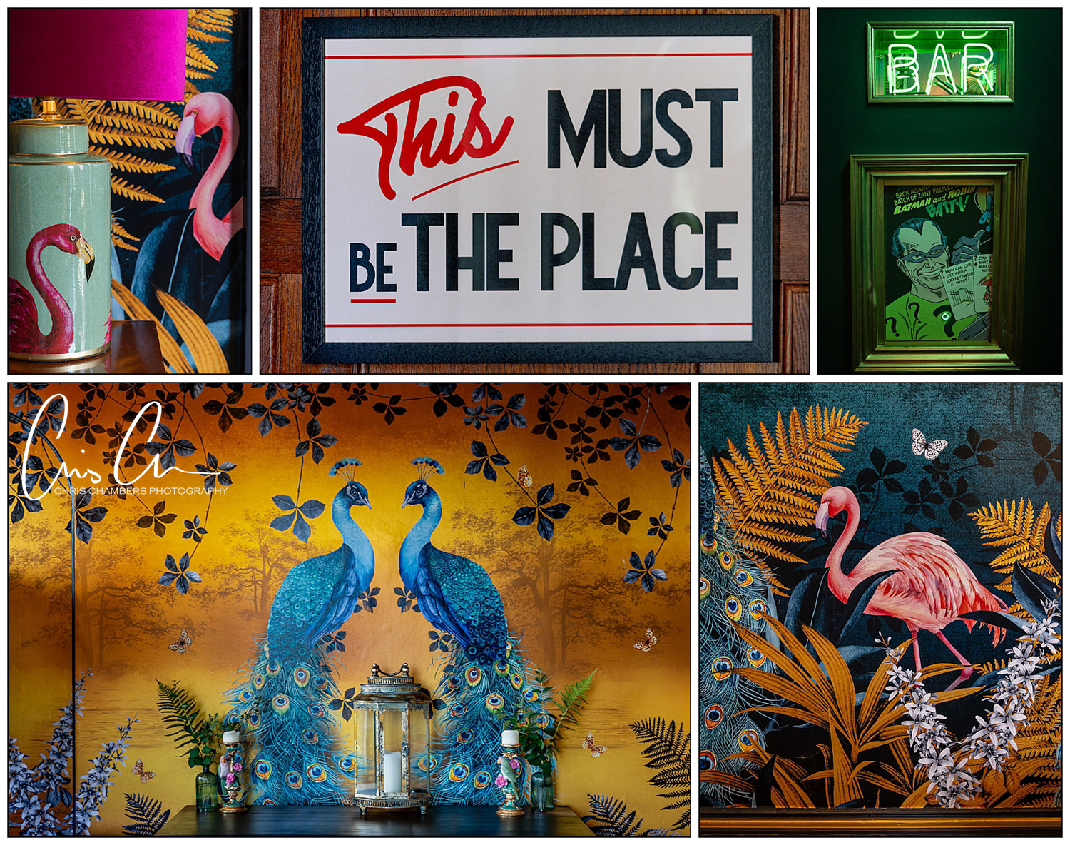 Solberge Hall wedding photography. Interior wedding venue styling