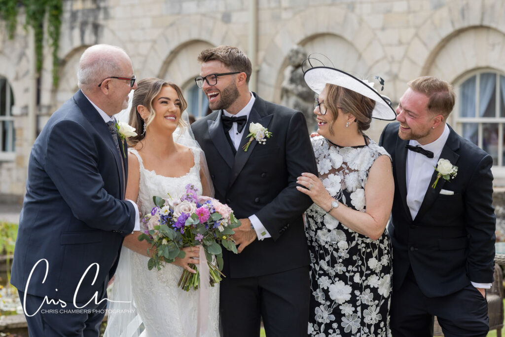 documentary and natural wedding photos at Hazlewood Castle