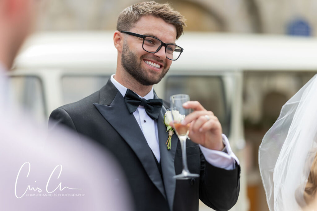 documentary and natural wedding photos at Hazlewood Castle