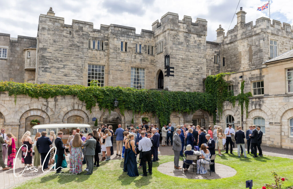 documentary and natural wedding photos at Hazlewood Castle