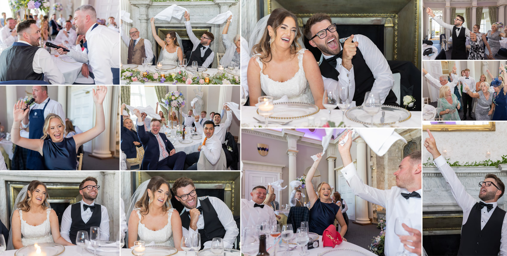 wedding day, singing waiters