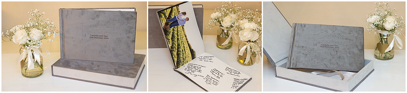 Pre-wedding photoshoot guest book