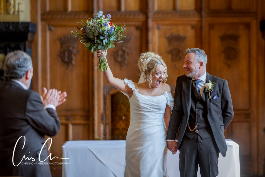 Bride and groom wedding photographs at Carlton Towers East Yorkshire