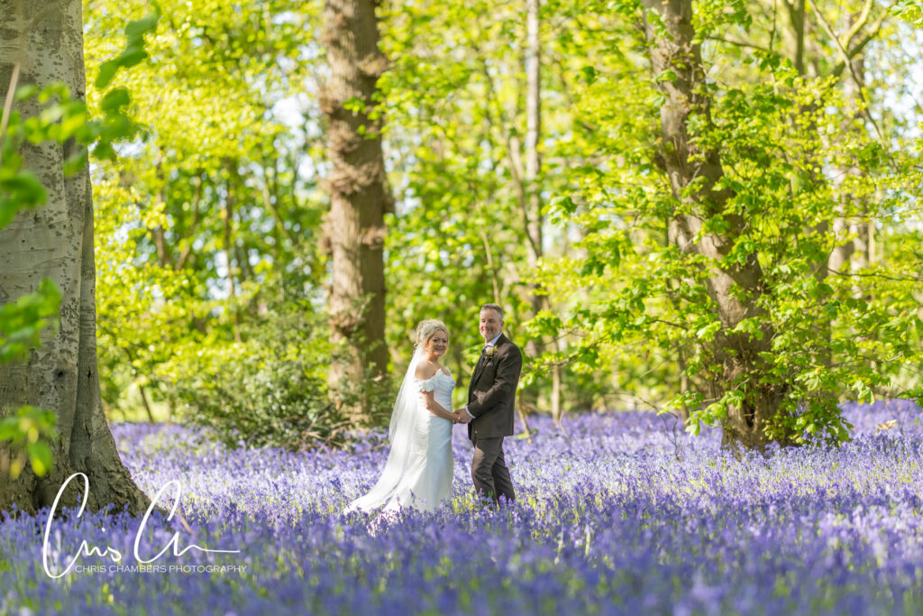 Bride and groom wedding photographs at Carlton Towers East Yorkshire