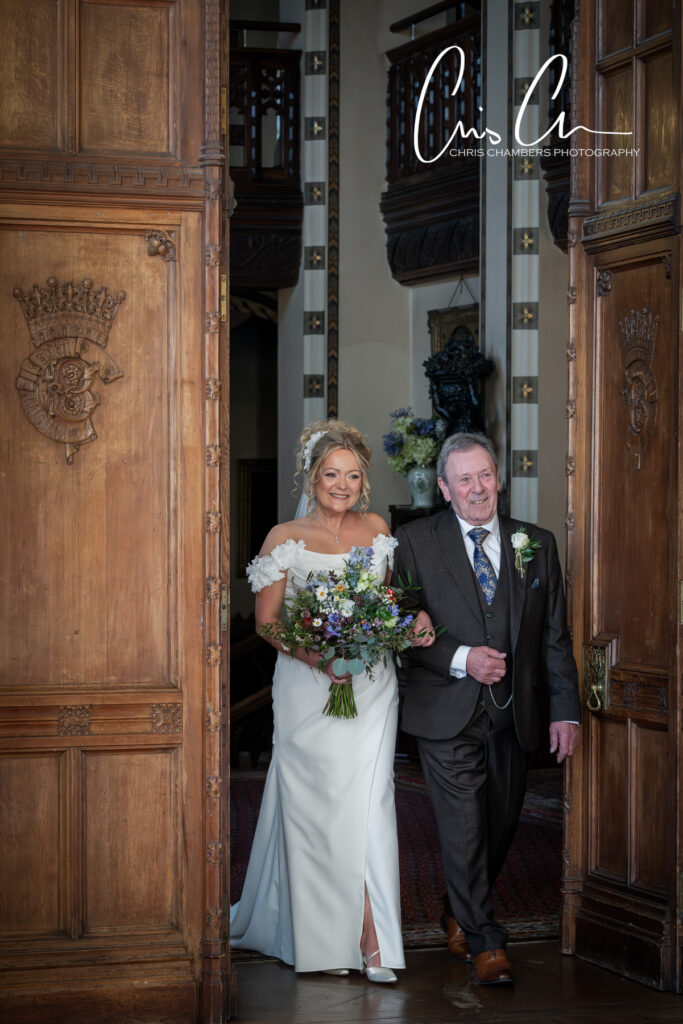Wedding ceremony and wedding day at Carlton Towers, east Yorkshire